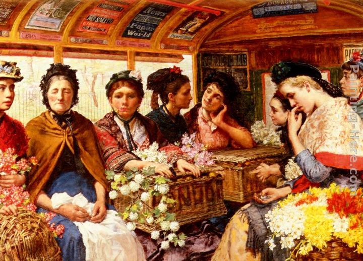 Maria Matilda Brooks Down Piccadilly, Returning From Covent Garden Market One June Morning, 1882